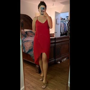 Red High/Low Day to Night Dress